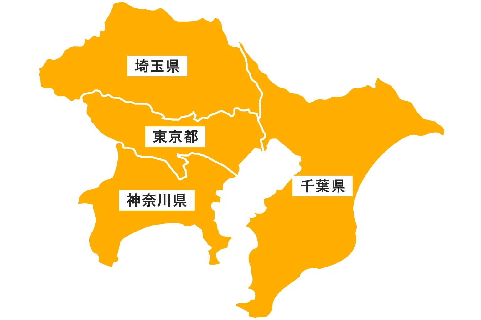 関東エリアの地図